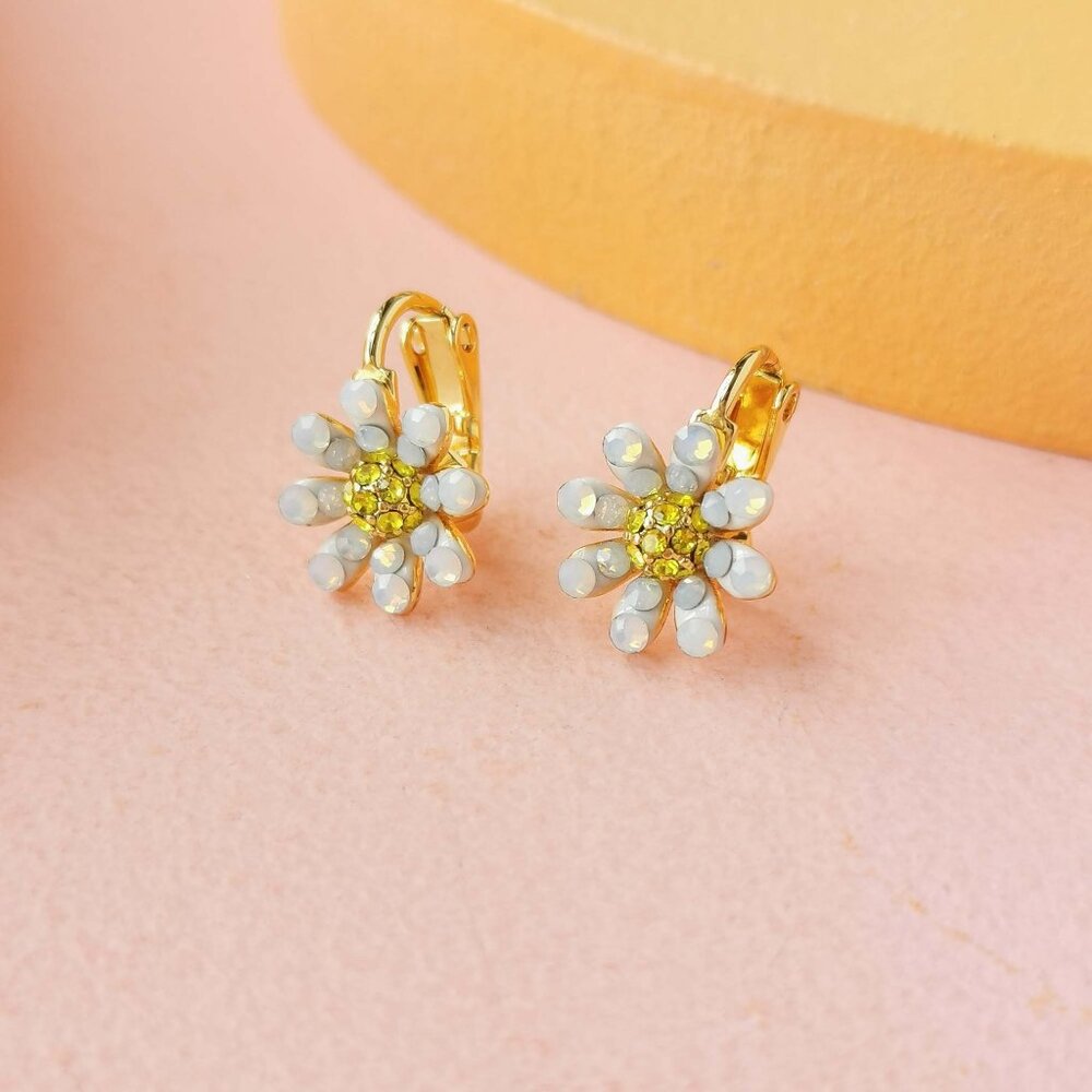 Kate Spade - Dazzling Daisy Gold Ear Clip Earrings - NEW